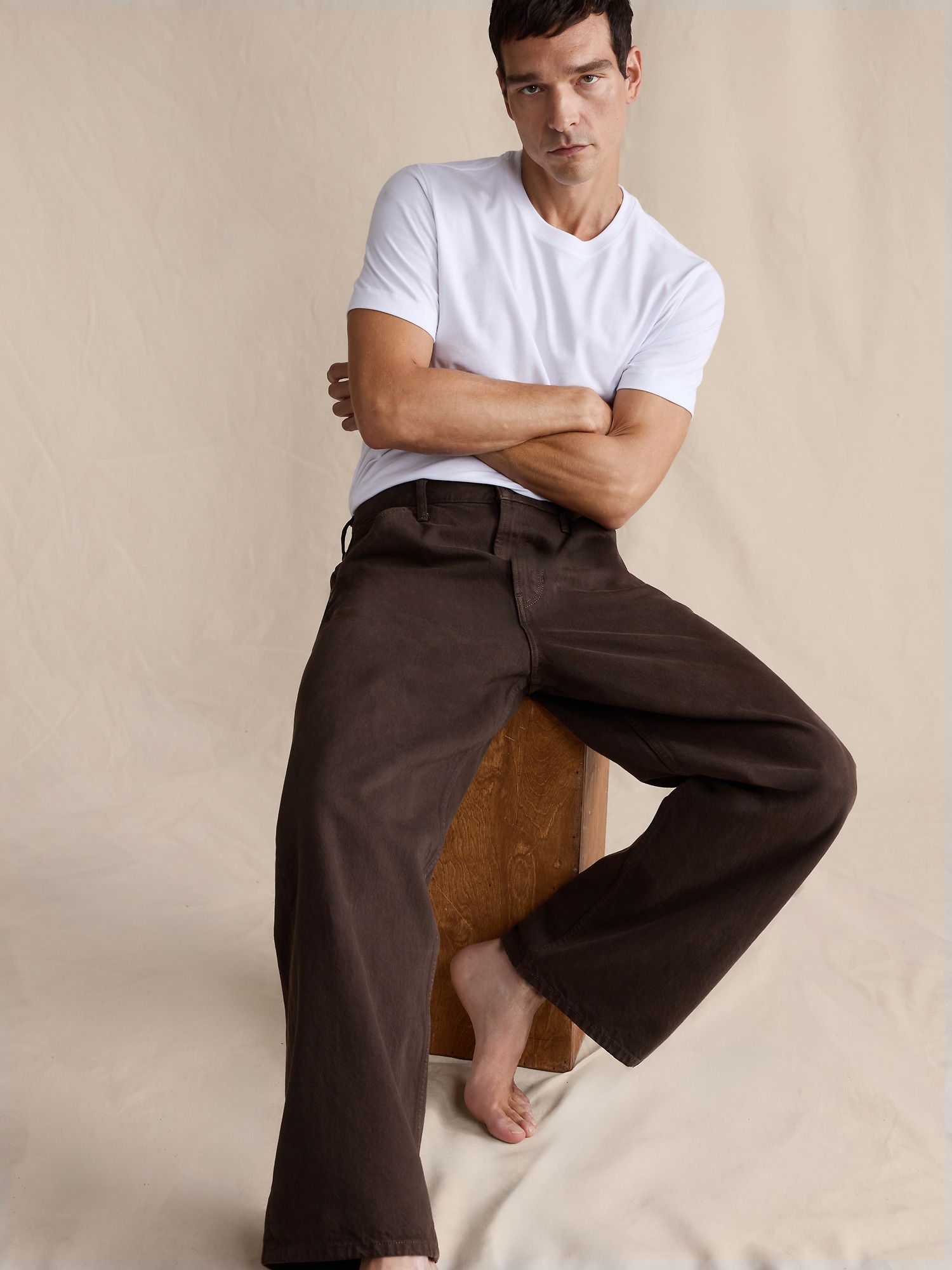 ルーズ ジーンズ-4 ルーズ ジーンズ-4