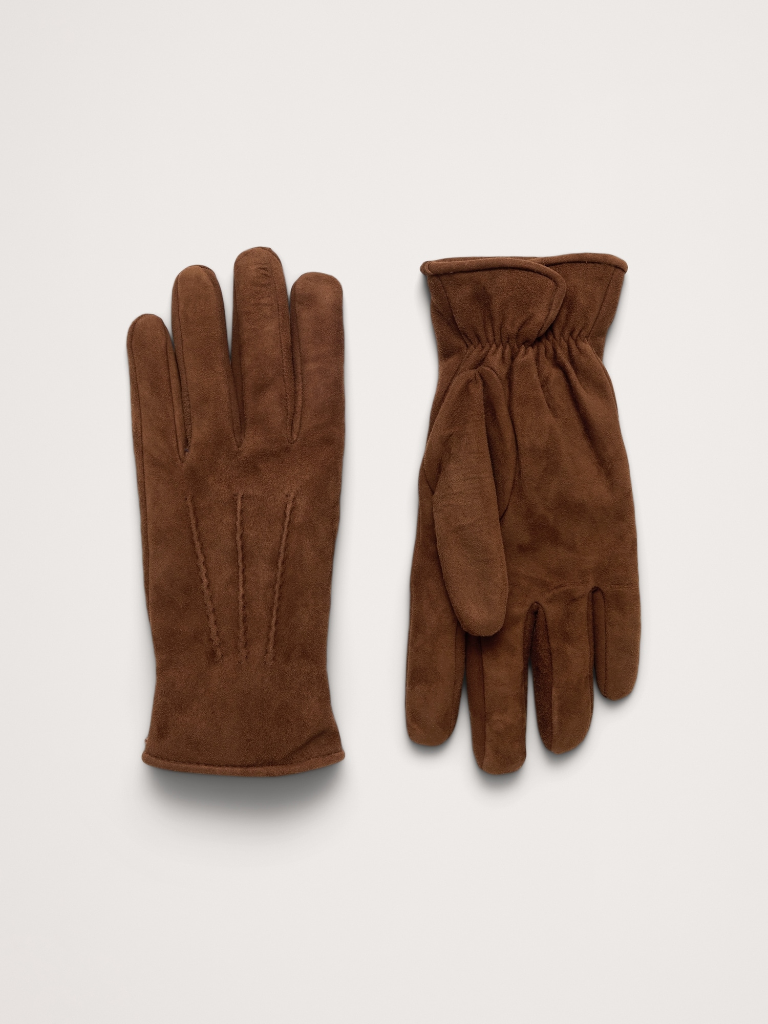 Italian Suede Cashmere-Lined Gloves