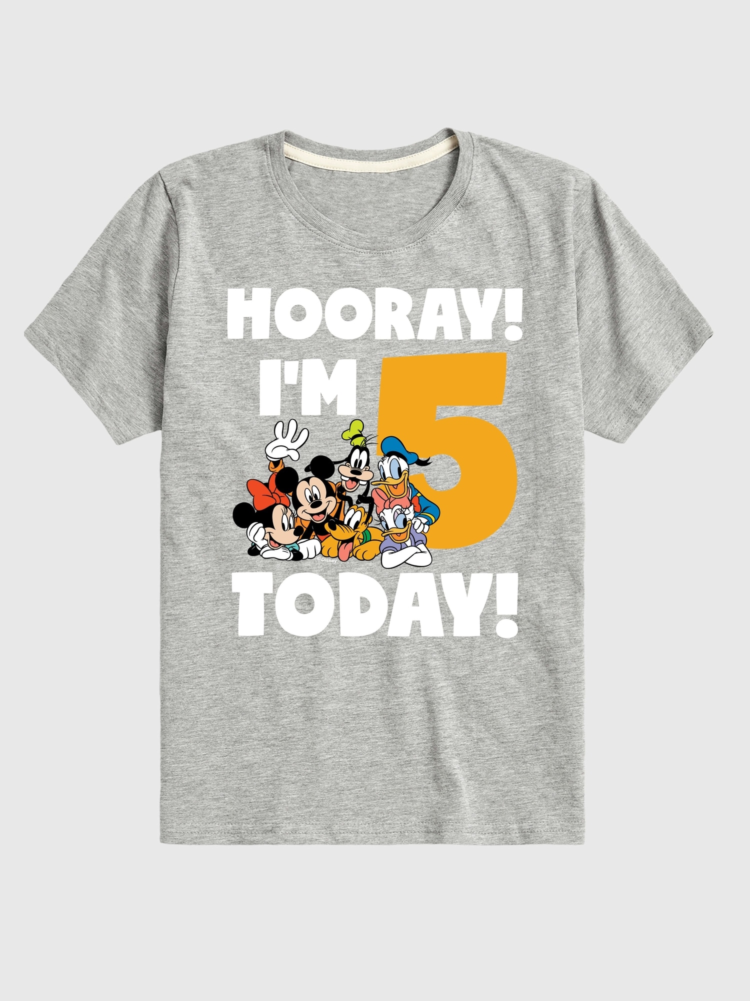 Toddler Disney Hooray Im 5 Today Graphic Tee