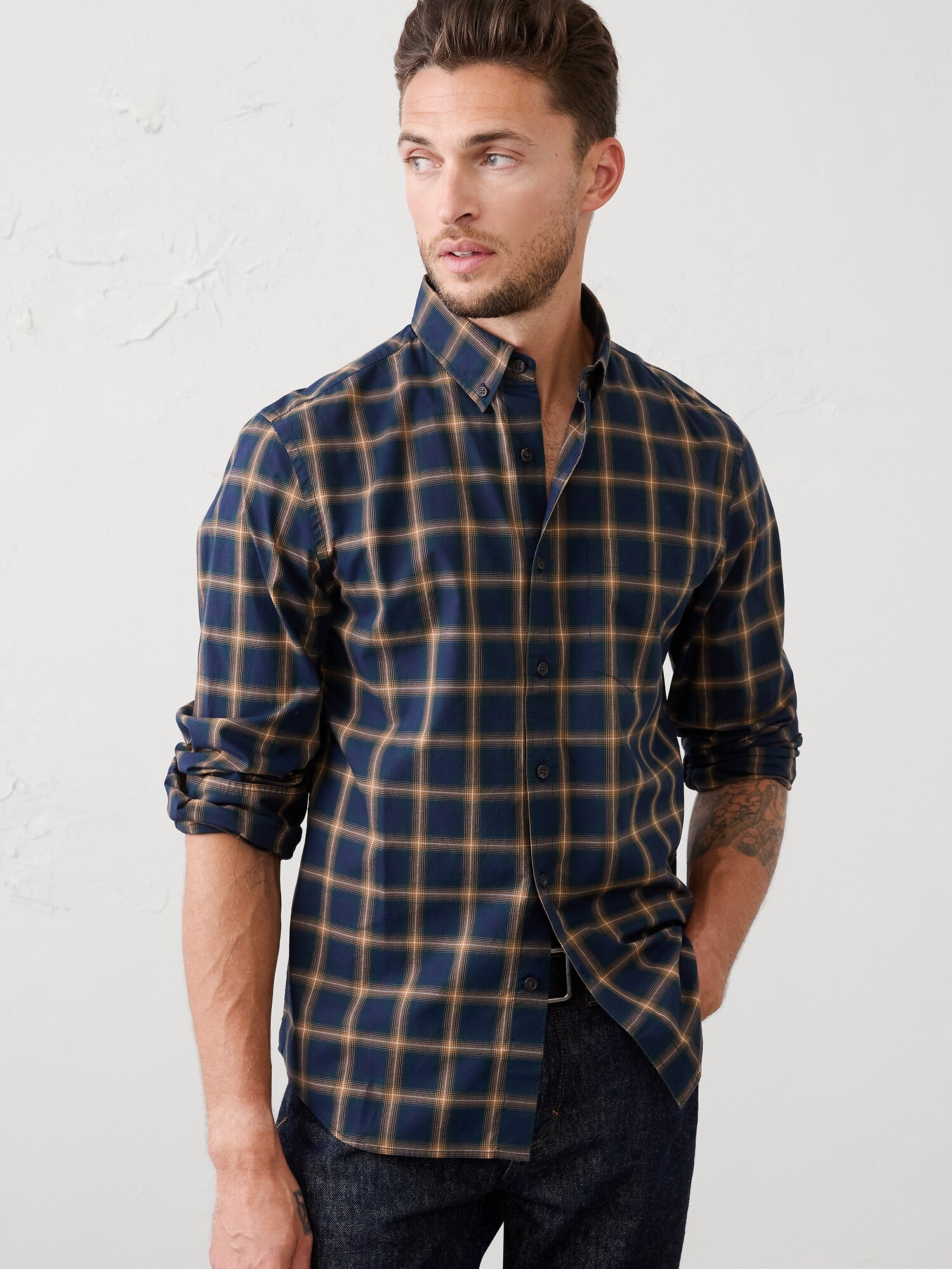 Slim-Fit Softwash Cotton Shirt