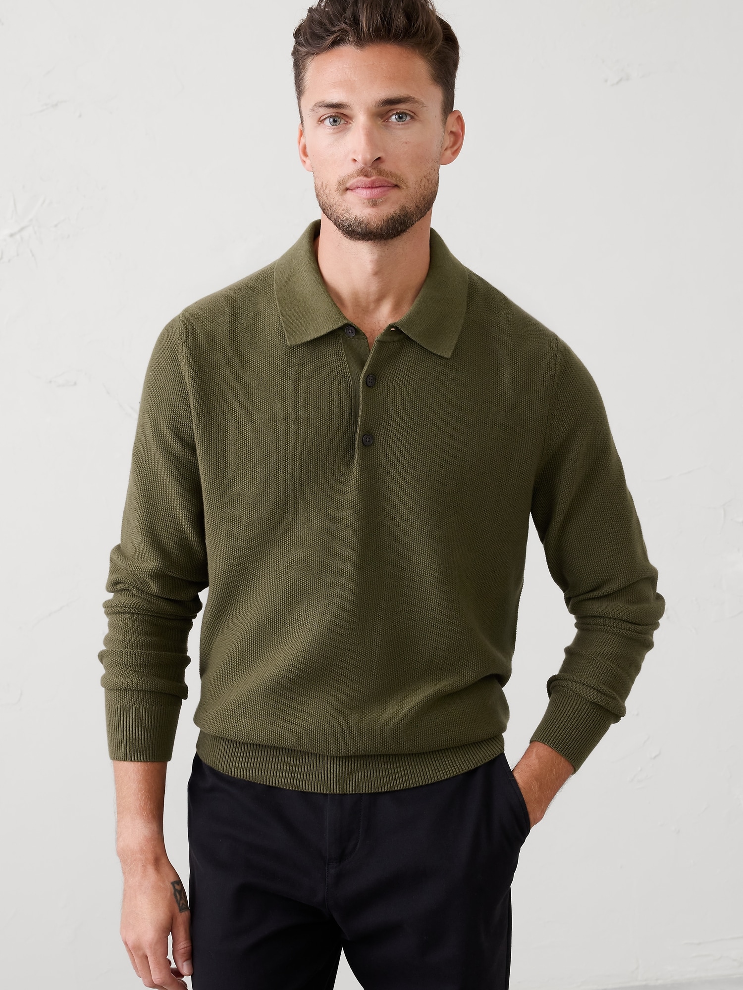トップス OVY Standard Seed Stitch Polo Standard Seed Stitch Polo | OVY
