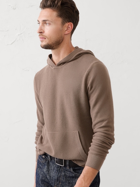 Textured Sweater Hoodie
