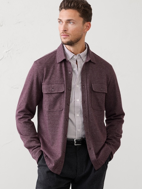 Standard-Fit Knit Chamois Shirt