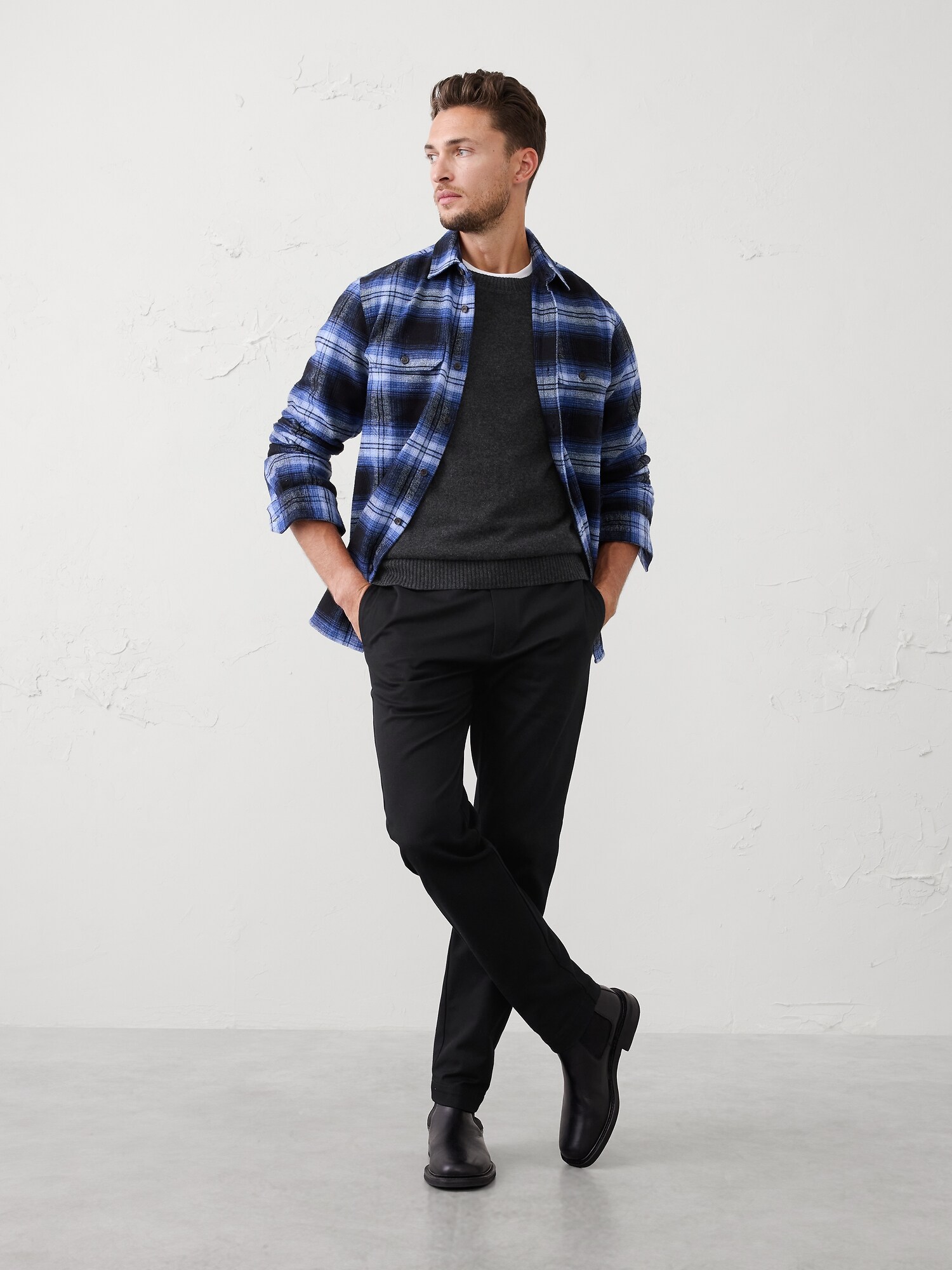 Standard-Fit Heavyweight Flannel Shirt