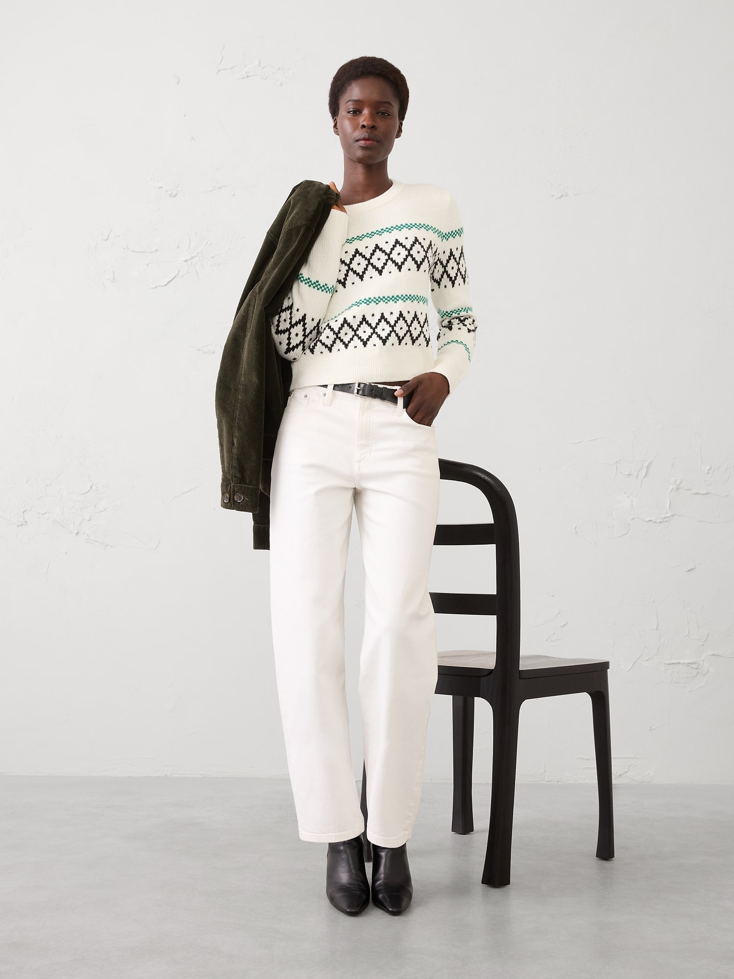 CHANDAIL À MOTIF JACQUARD