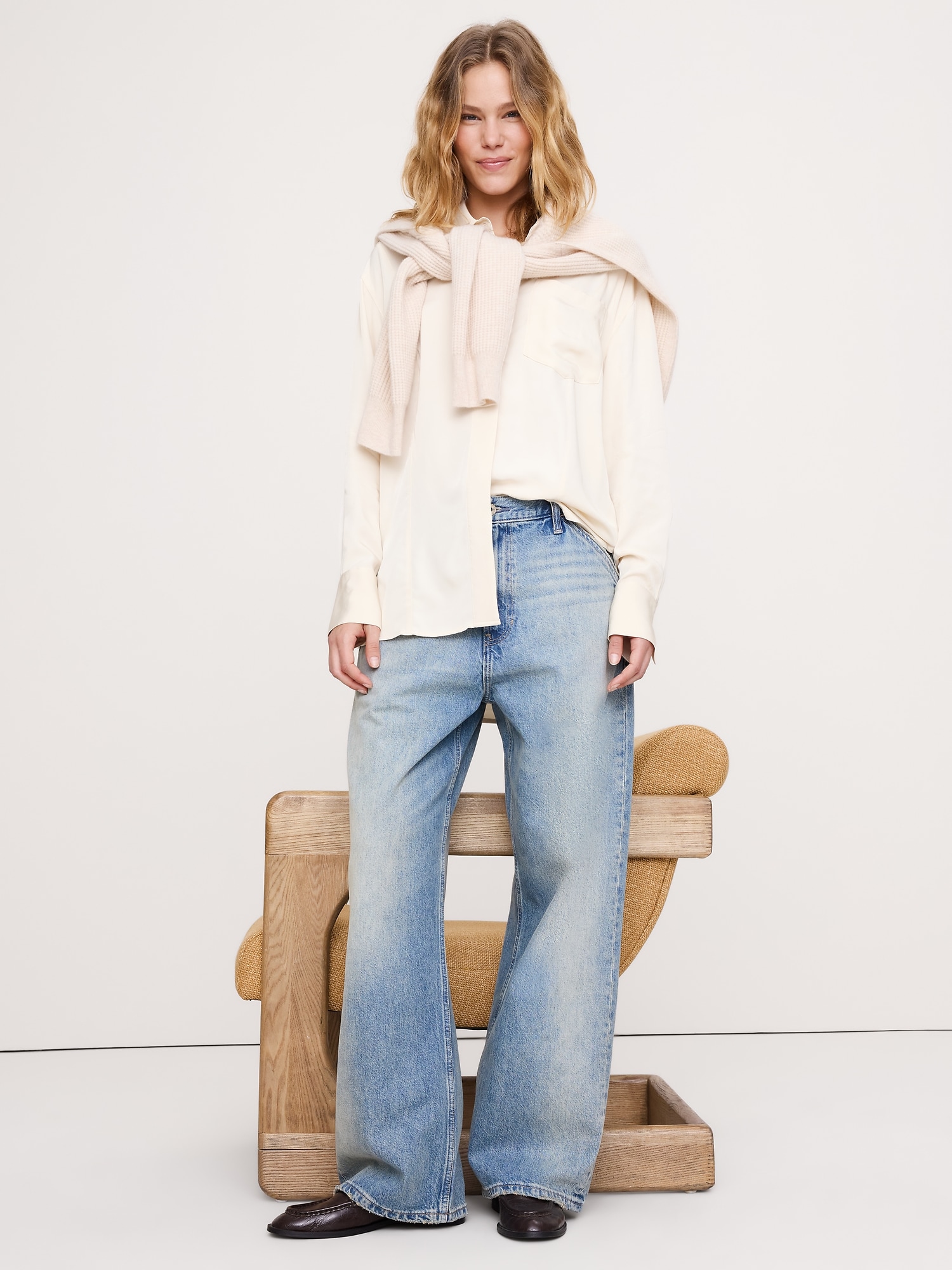 TUNIQUE FLUIDE BOUTONNÉE AU DOS