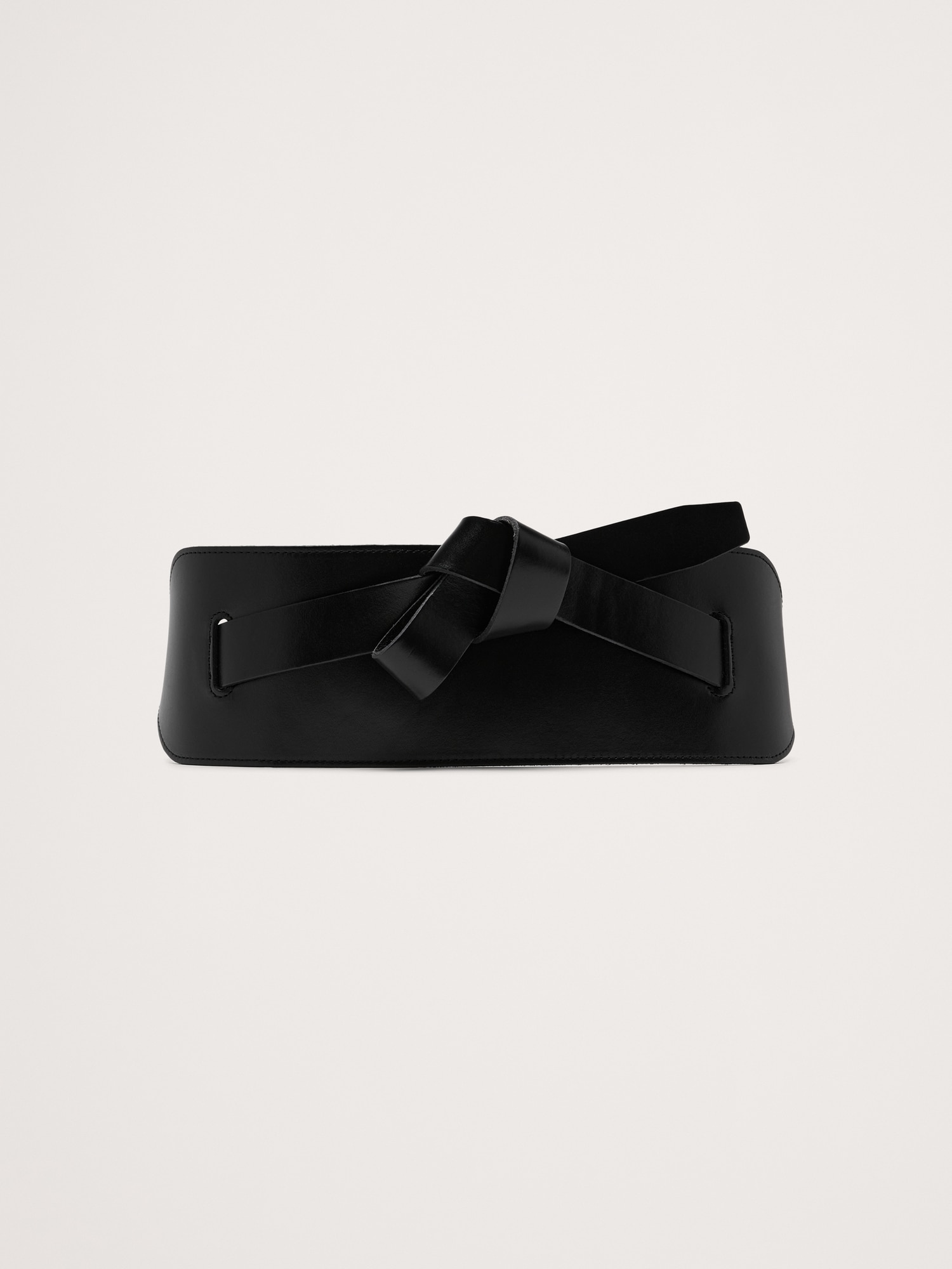 Knotted Leather Corset Belt