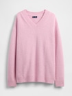 CashSoft カシミヤタッチ オーバーサイズ Vネックセーター-5