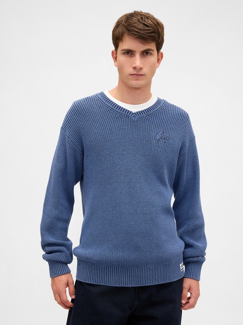 リラックスフィット Vネックセーター