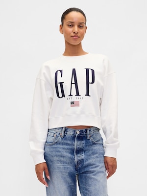 ヴィンテージソフト オーバーサイズ GAPロゴ スウェットシャツ