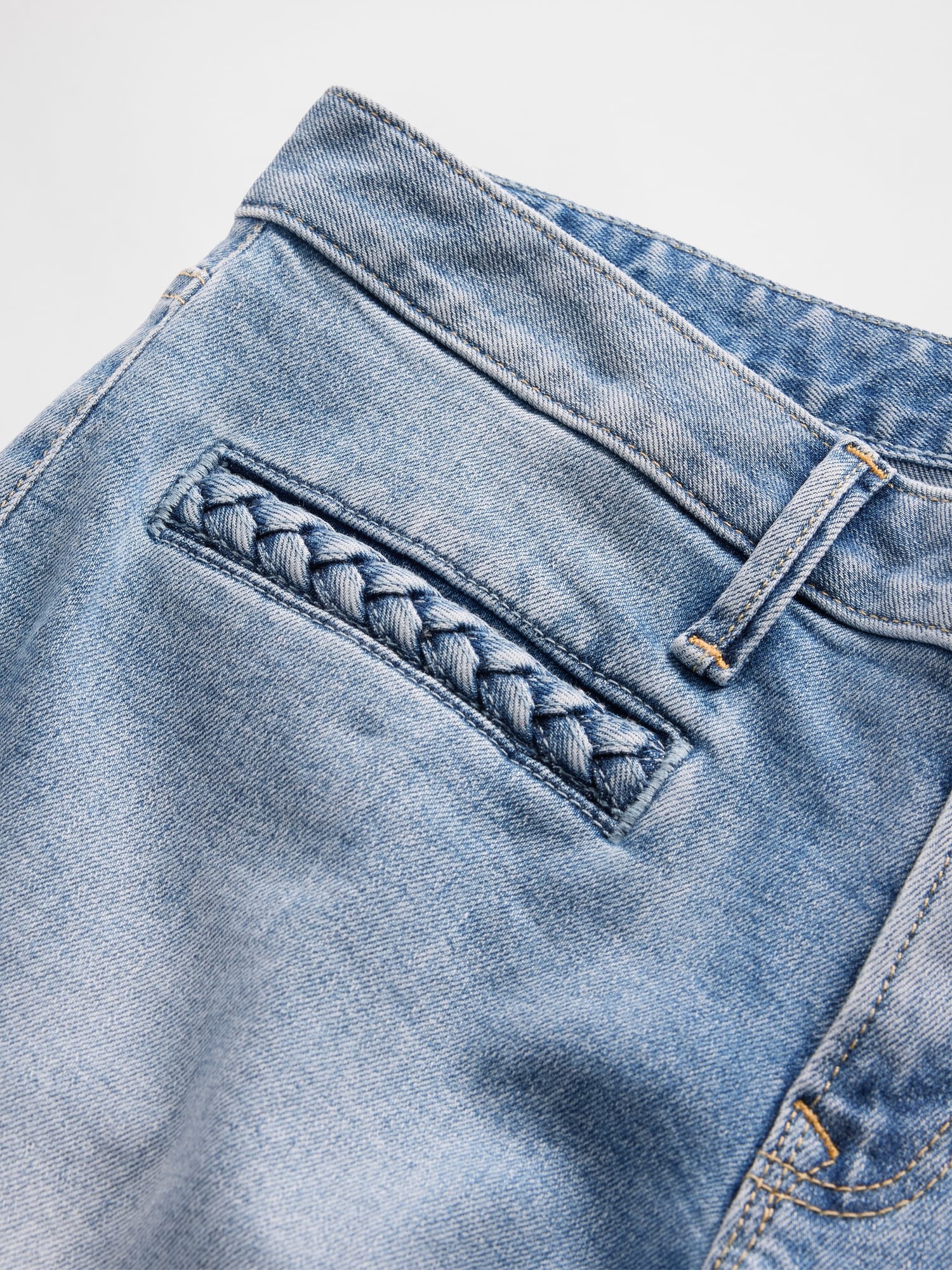 ローライズ ブレイド ポケット ロング＆リーンデニム-7