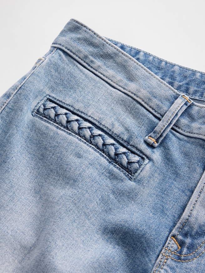 ローライズ ブレイド ポケット ロング＆リーンデニム-7