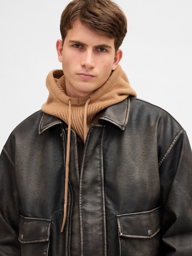 CashSoft カシミヤタッチ ドローコード バラクラバ-2