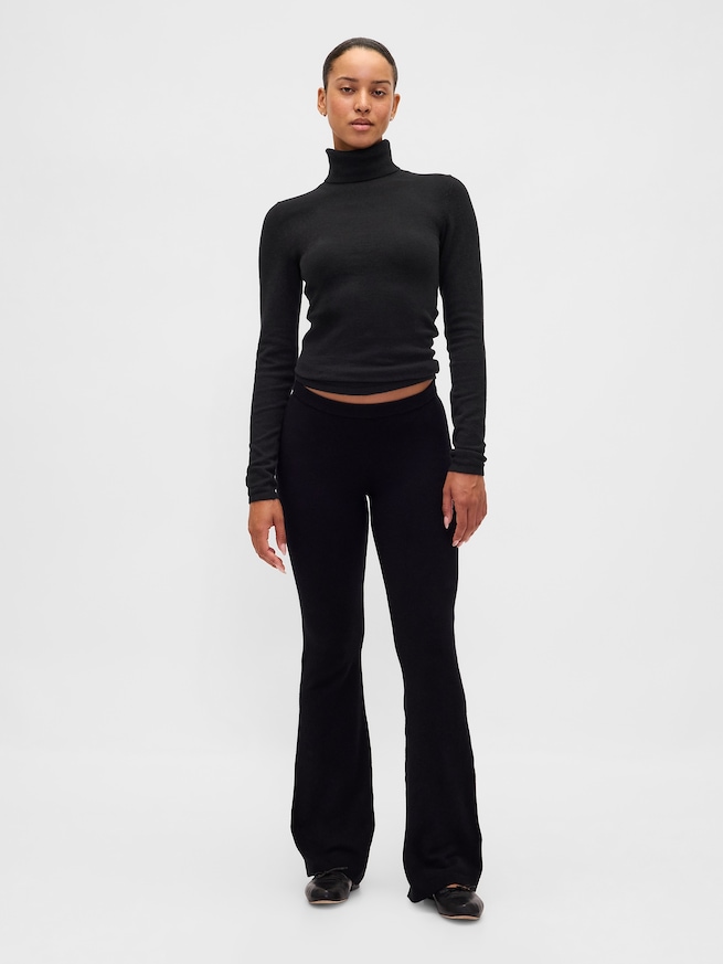 CashSoft カシミヤタッチ ストレッチ タートルネックセーター-4