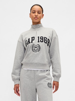 ヴィンテージソフト GAP1969ロゴ ハーフジップ プルオーバー