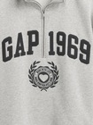 ヴィンテージソフト GAP1969ロゴ ハーフジップ プルオーバー-3