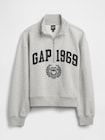 ヴィンテージソフト GAP1969ロゴ ハーフジップ プルオーバー-4