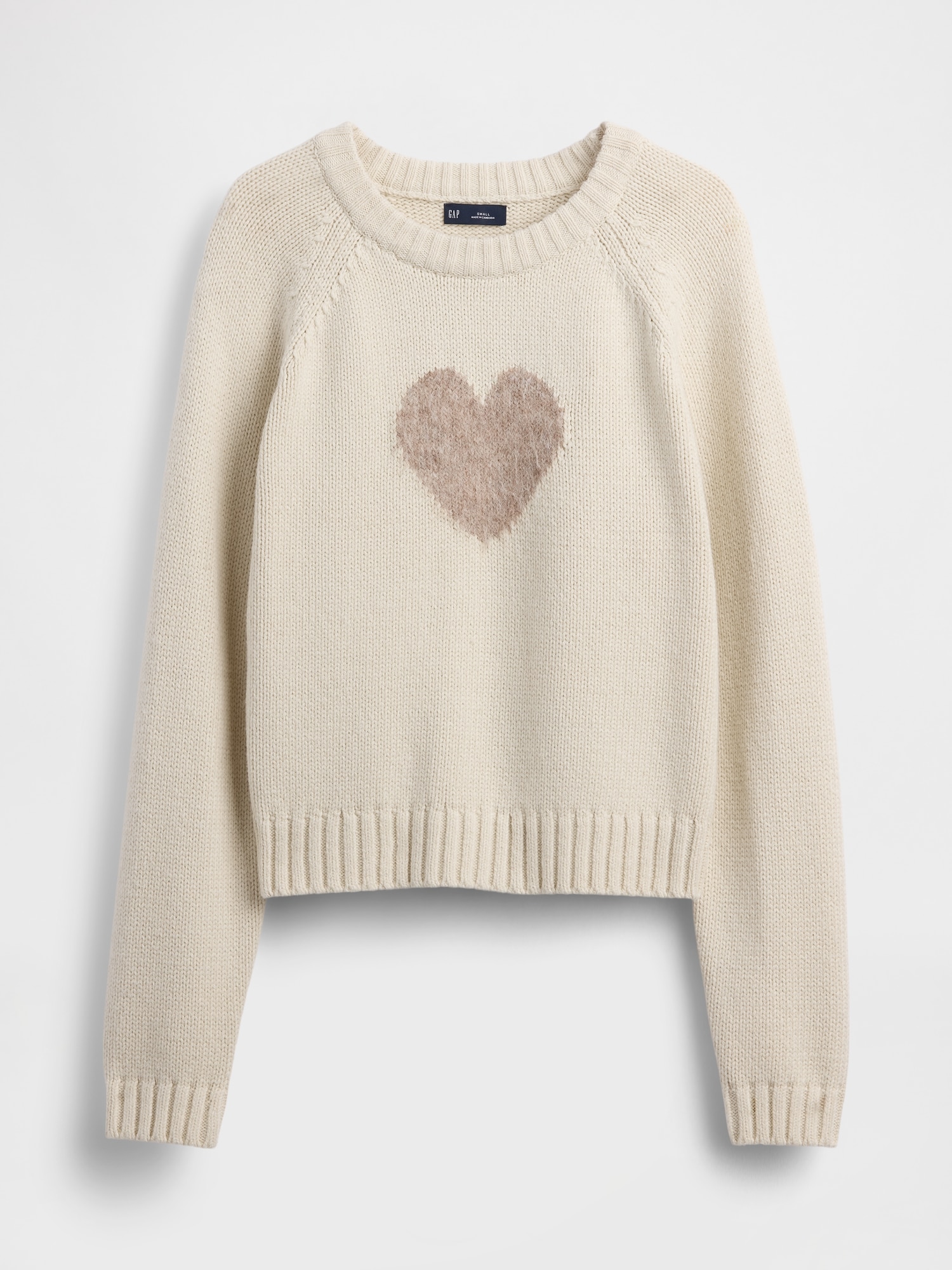 ウールブレンド ラグラン クルーネックセーター-4