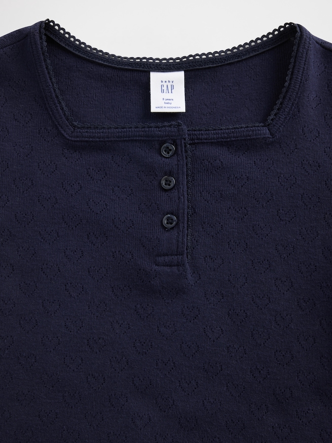 ポインテール ヘンリーネック トップス (幼児・ベビー)-2