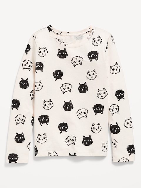 Softest Printed Long-Sleeve T-Shirt for Girls