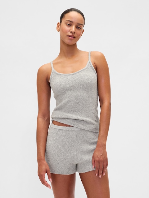 CashSoft Boucle Sweater Tank Top