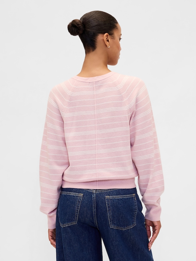 CashSoft カシミヤタッチ ヘンリーネックセーター-2