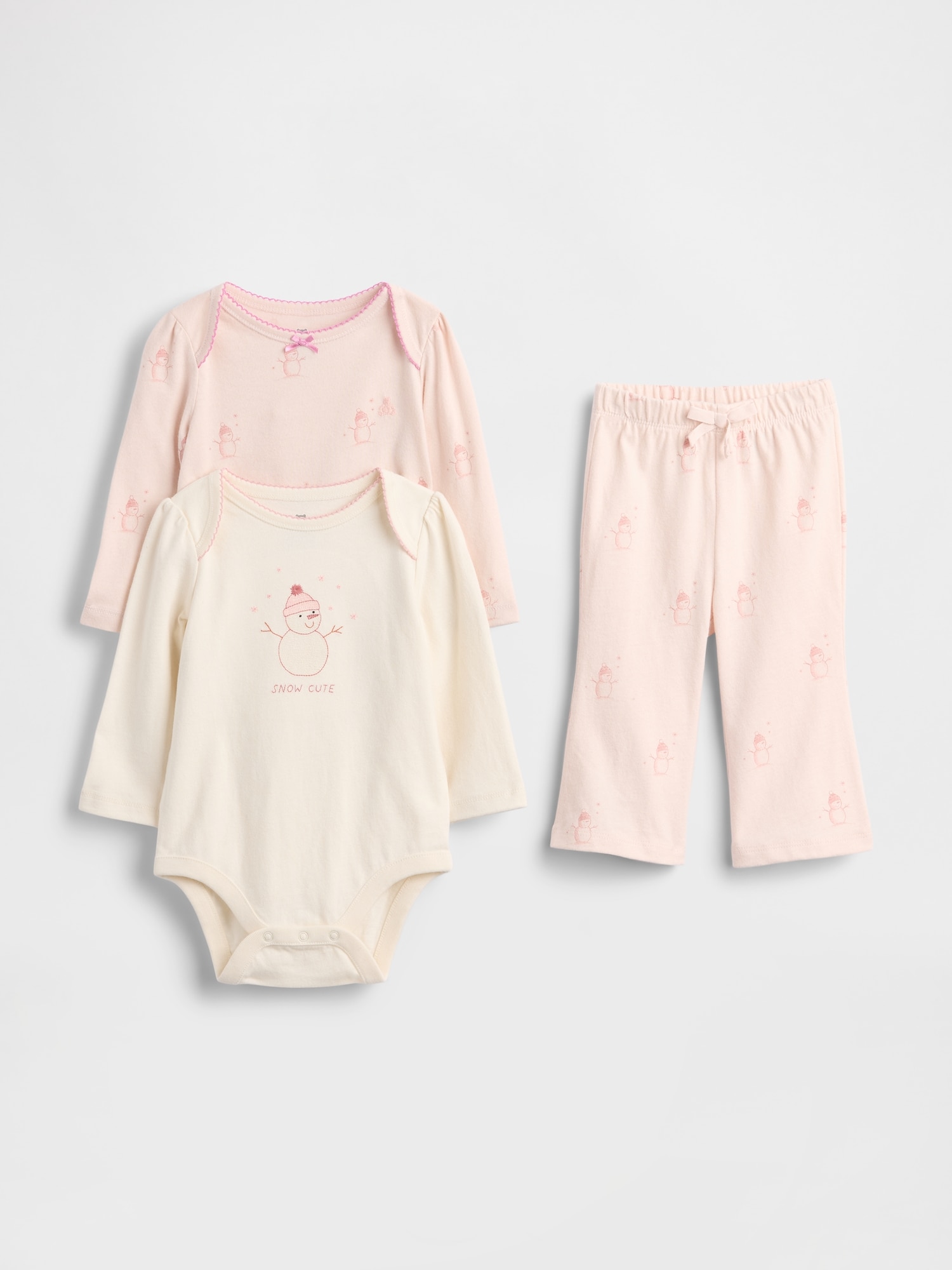 Baby Organic Cotton Bodysuit Outfit Set (3-Pack)