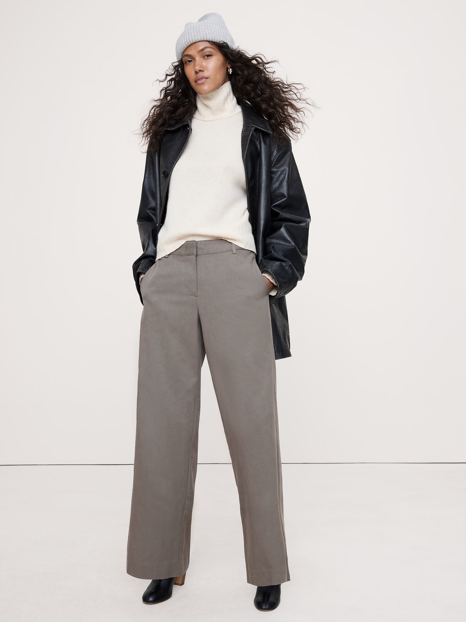 The Everyday Wide-Leg Pant in Tencel™-Cotton