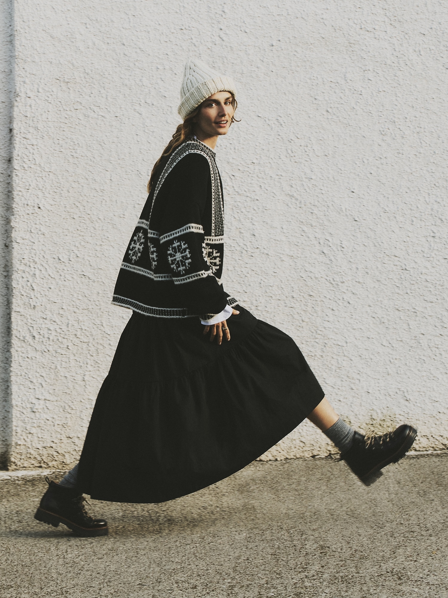 ティアード ミディスカート-1 ティアード ミディスカート-1