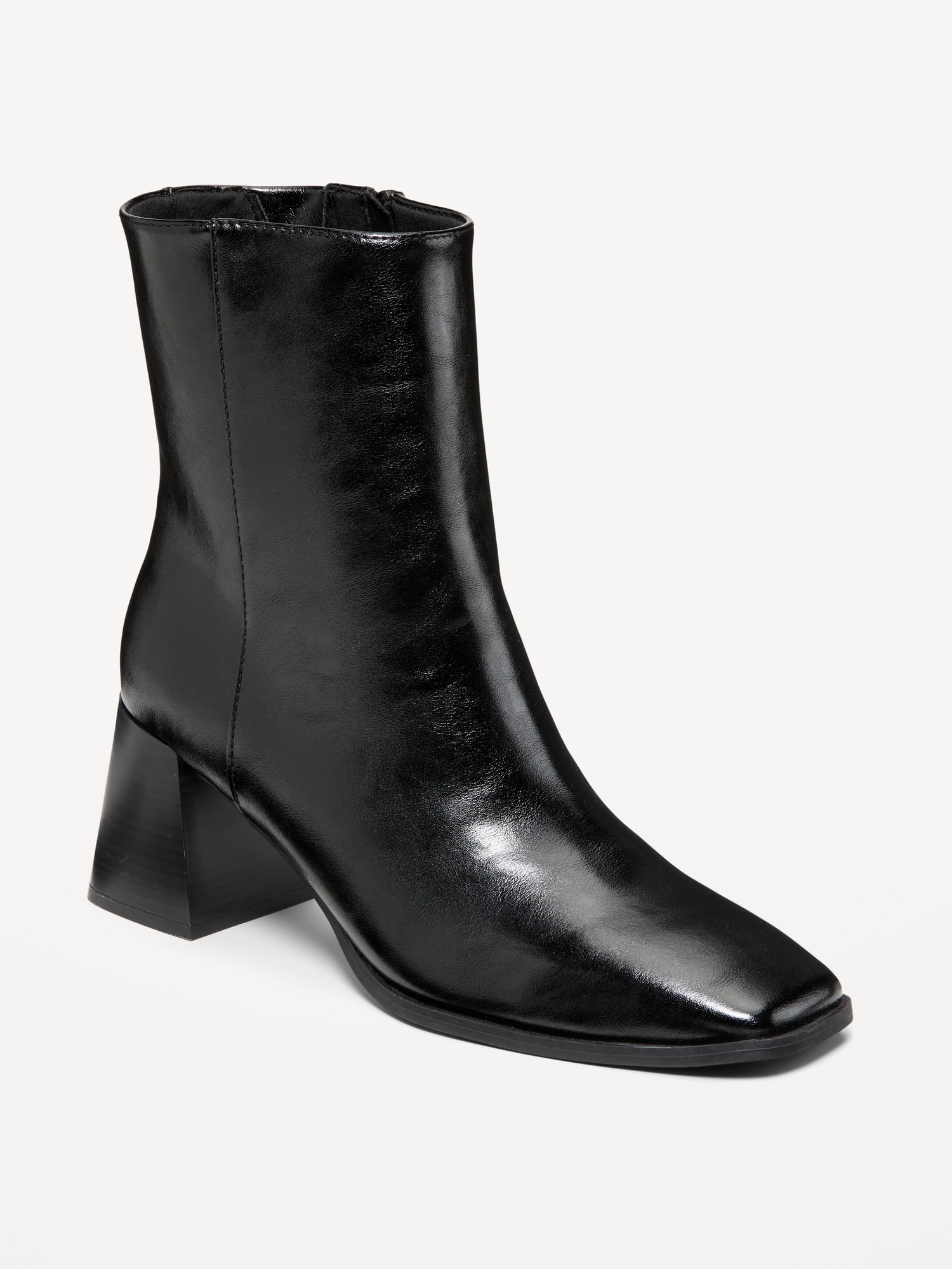 BOTTE À BOUT CARRÉ ET TALON MOULÉ POUR FEMME