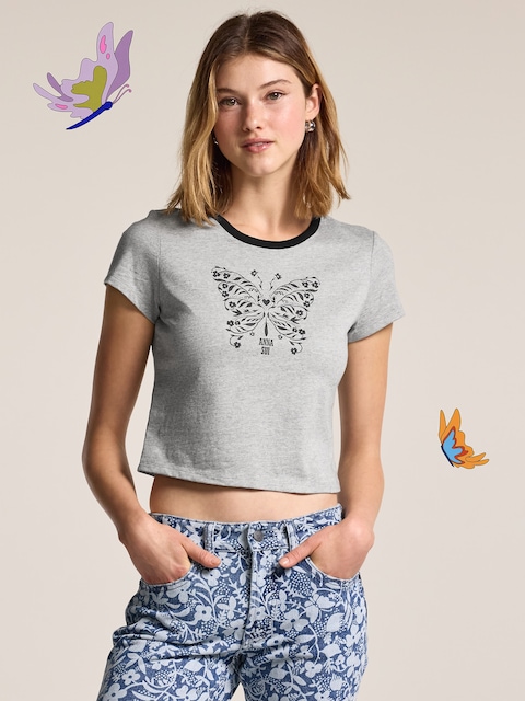 Old Navy x Anna Sui Ringer Tee
