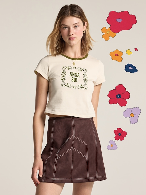 Old Navy x Anna Sui Ringer Tee