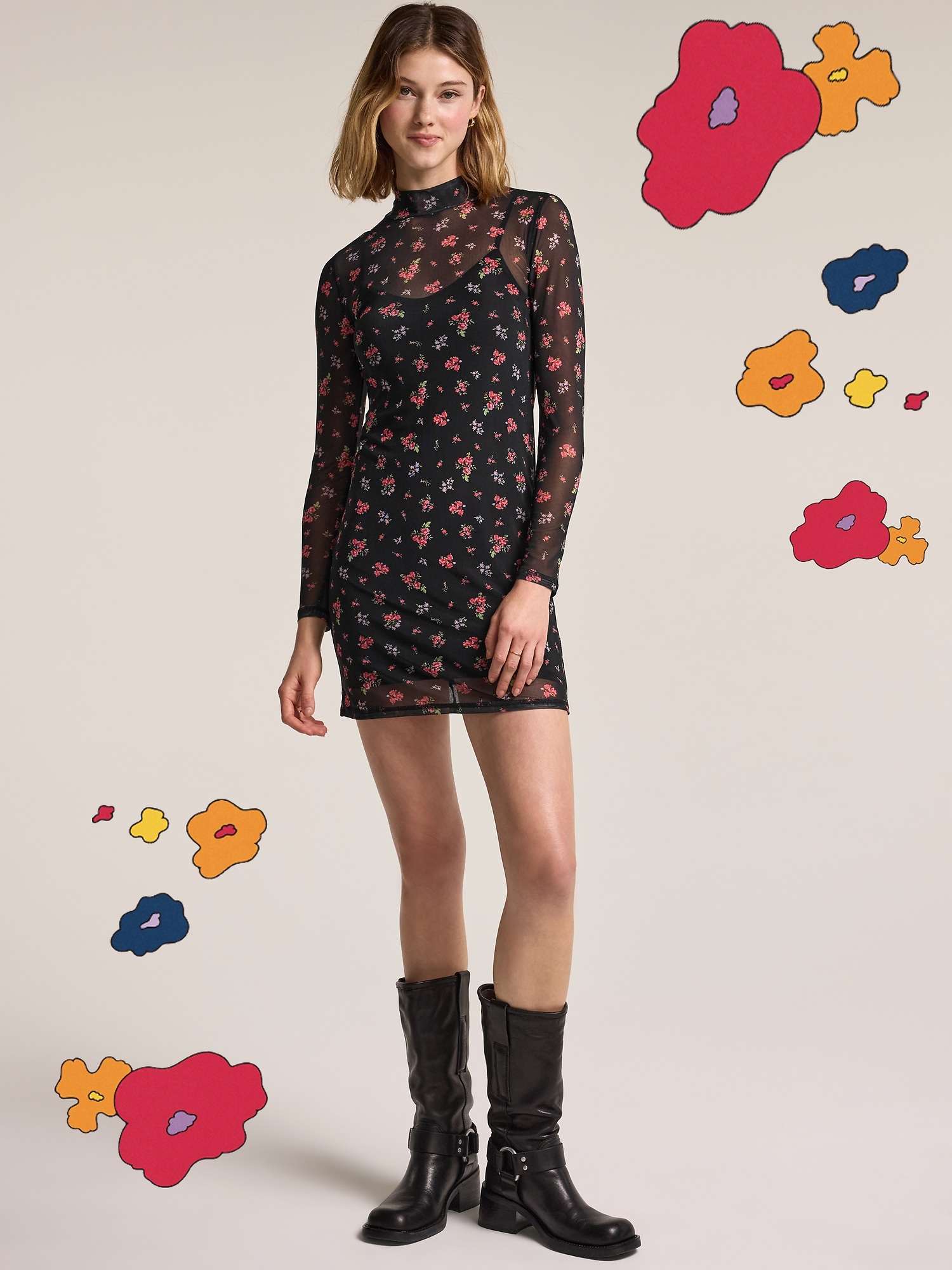 ROBE COURTE DIAPHANE OLD NAVY X ANNA SUI