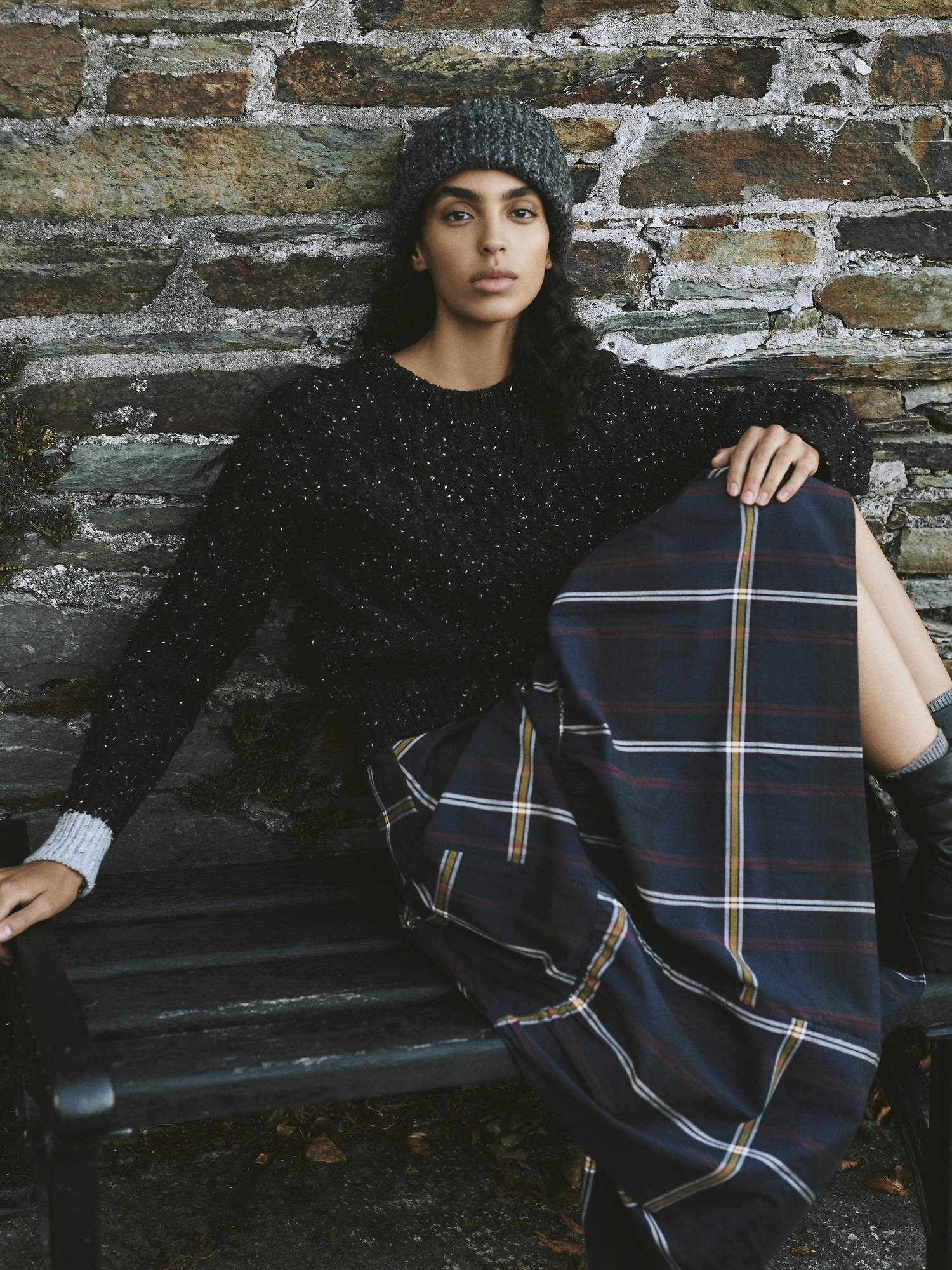 ティアード ミディスカート-4