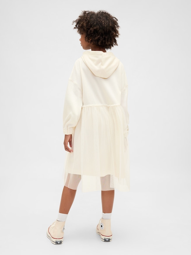 オーバーサイズ ミックスメディア パーカーワンピース-2