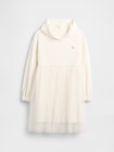 オーバーサイズ ミックスメディア パーカーワンピース-1