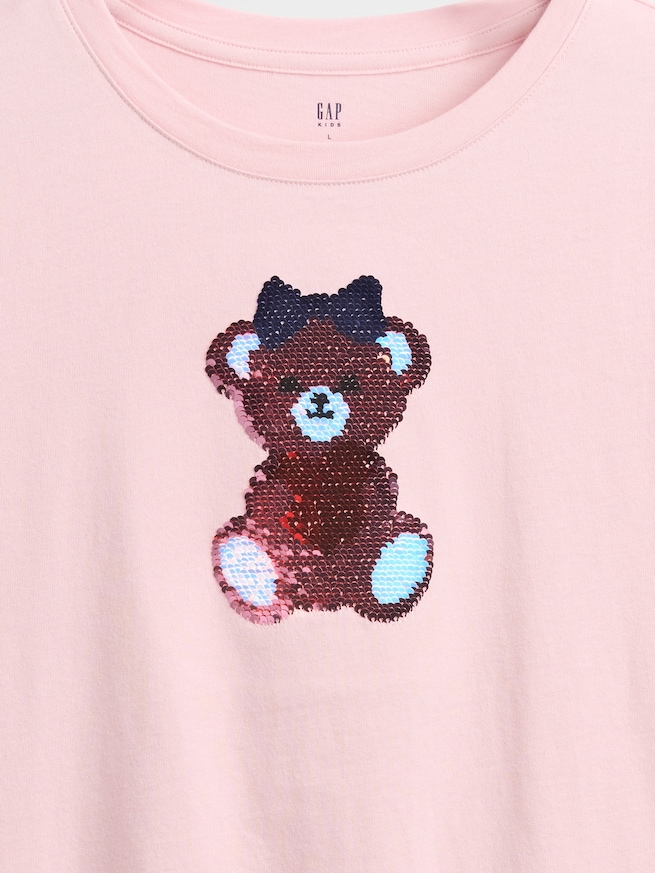 リラックスフィット フリッピースパンコール グラフィック Tシャツ (キッズ)-1