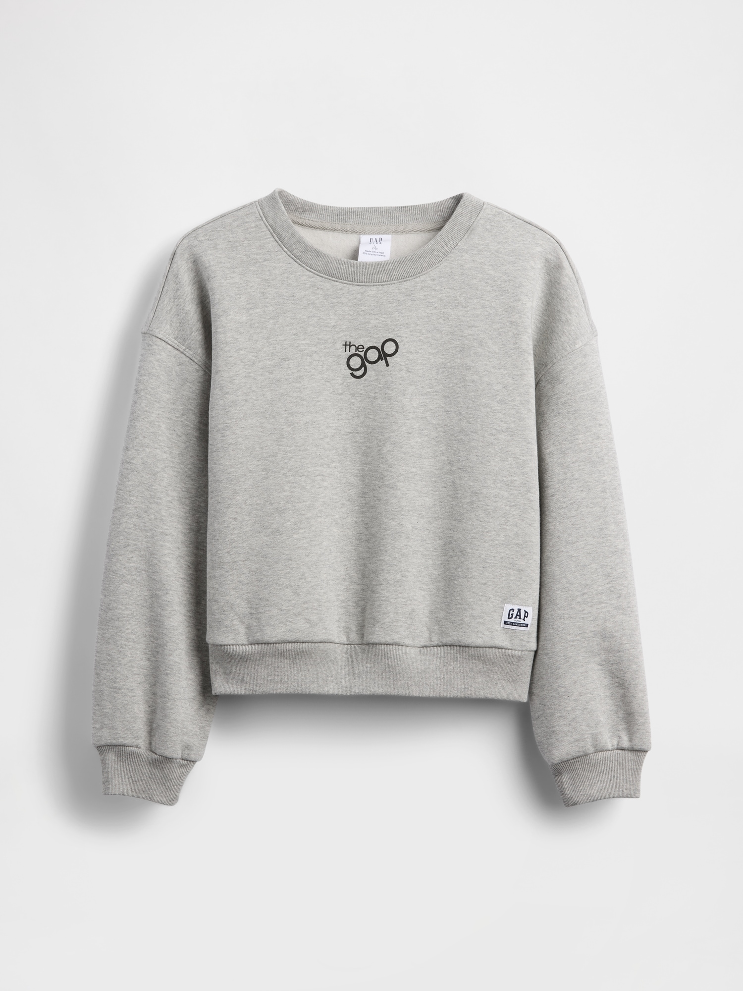 オーバーサイズ ウェッジ GAPロゴ スウェットシャツ (キッズ)-0