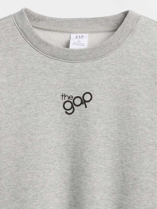 オーバーサイズ ウェッジ GAPロゴ スウェットシャツ (キッズ)-2