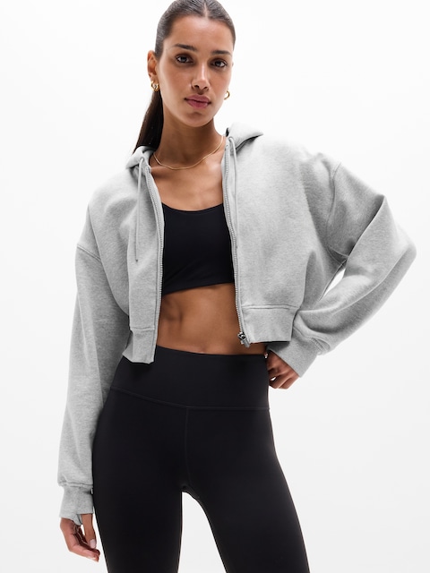 Forever Fleece Crop Full Zip