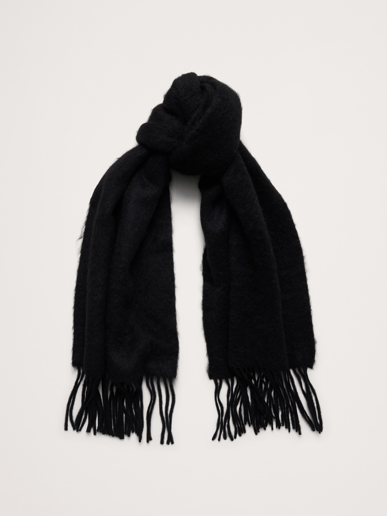 ÉCHARPE EN MÉLANGE DE LAINE ET D'ALPAGA BROSSÉ