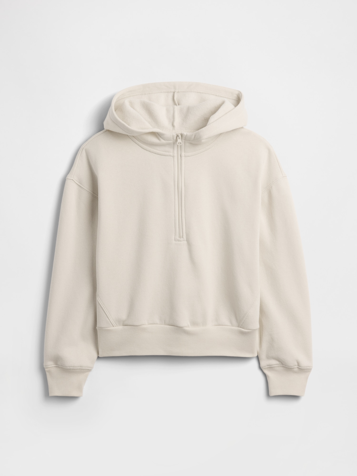 Kids Relaxed Half-Zip Fleece Hoodie