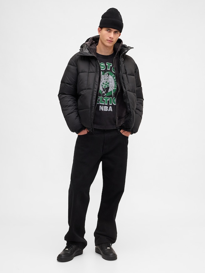 NBA ボストン セルティックス クロップドグラフィックTシャツ-1