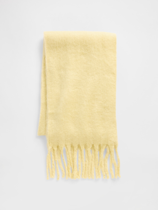 ブラッシュド フリンジ マフラー-1