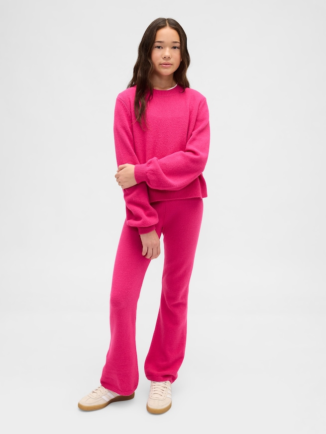 CashSoft カシミヤタッチ クルーネックセーター (キッズ)-3