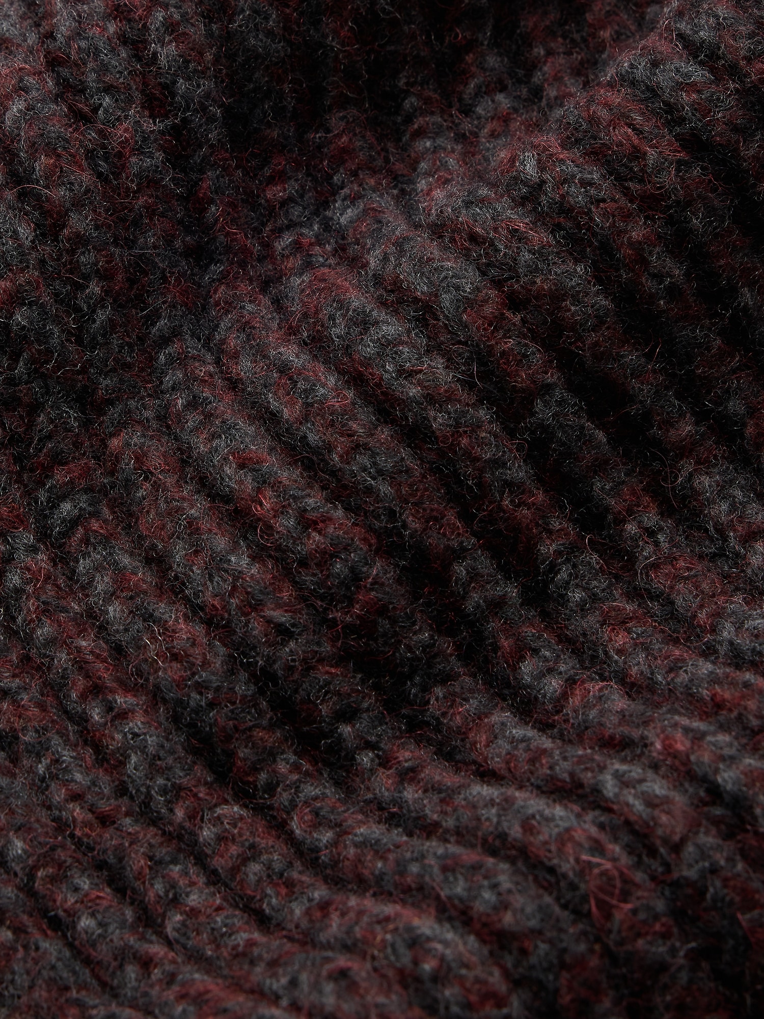 チャンキー アルパカウールブレンド リブ スカーフ-1 チャンキー アルパカウールブレンド リブ スカーフ-1