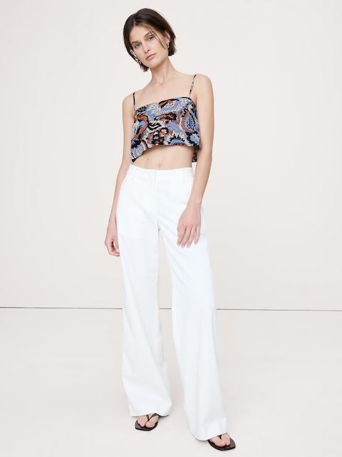 Linen Cropped Cami