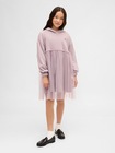 オーバーサイズ ミックスメディア パーカーワンピース-0