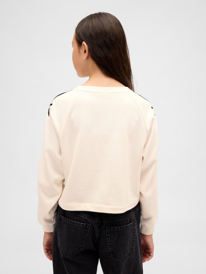 ヴィンテージソフト Vネック リボンスウェットシャツ (キッズ)-1