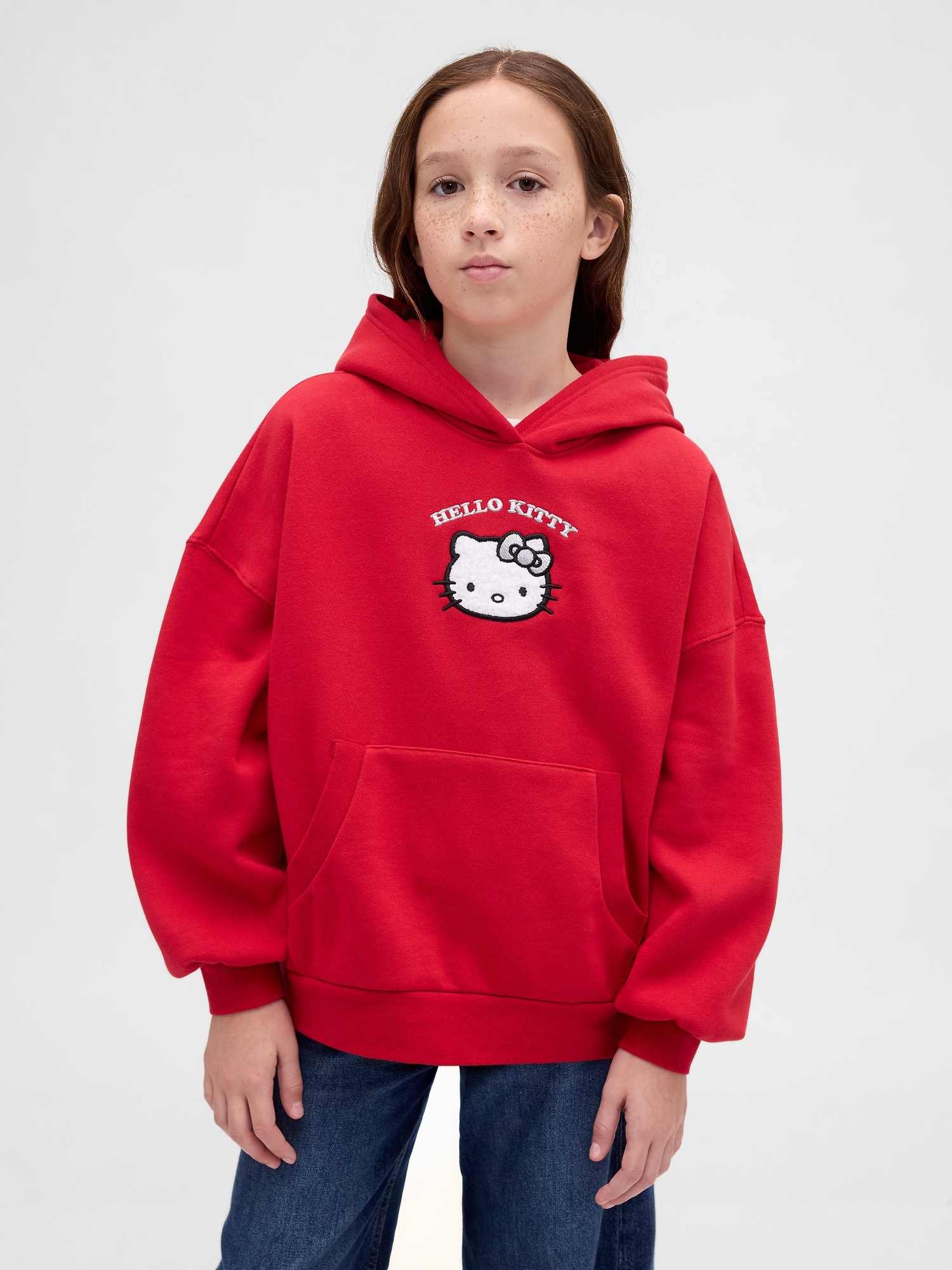 Kids VintageSoft Oversized Hello Kitty Hoodie